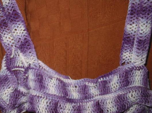 Hairpin Lace Crochet cover-up by Skein Train
